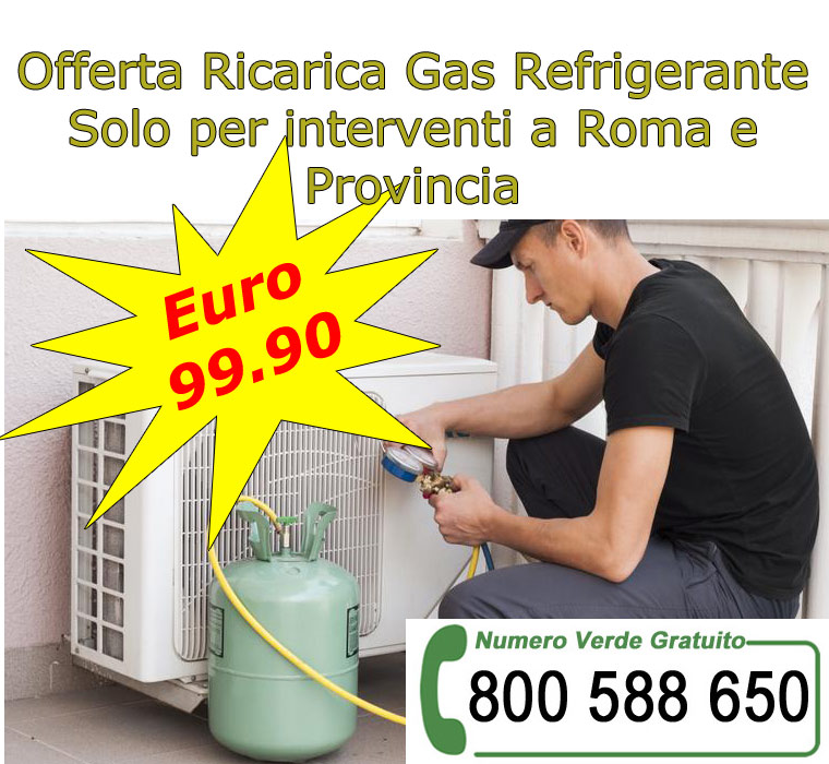 OFFERTA RICARICA GAS CONDIZIONATORE DI CASA